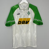 Shop 1995/96 WERDER BREMEN *SIGNED* HOME SHIRT (M) PUMA, classic football shirts, vintage football shirts & retro soccer jerseys at Cult Kits