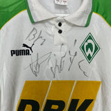 Shop 1995/96 WERDER BREMEN *SIGNED* HOME SHIRT (M) PUMA, classic football shirts, vintage football shirts & retro soccer jerseys at Cult Kits