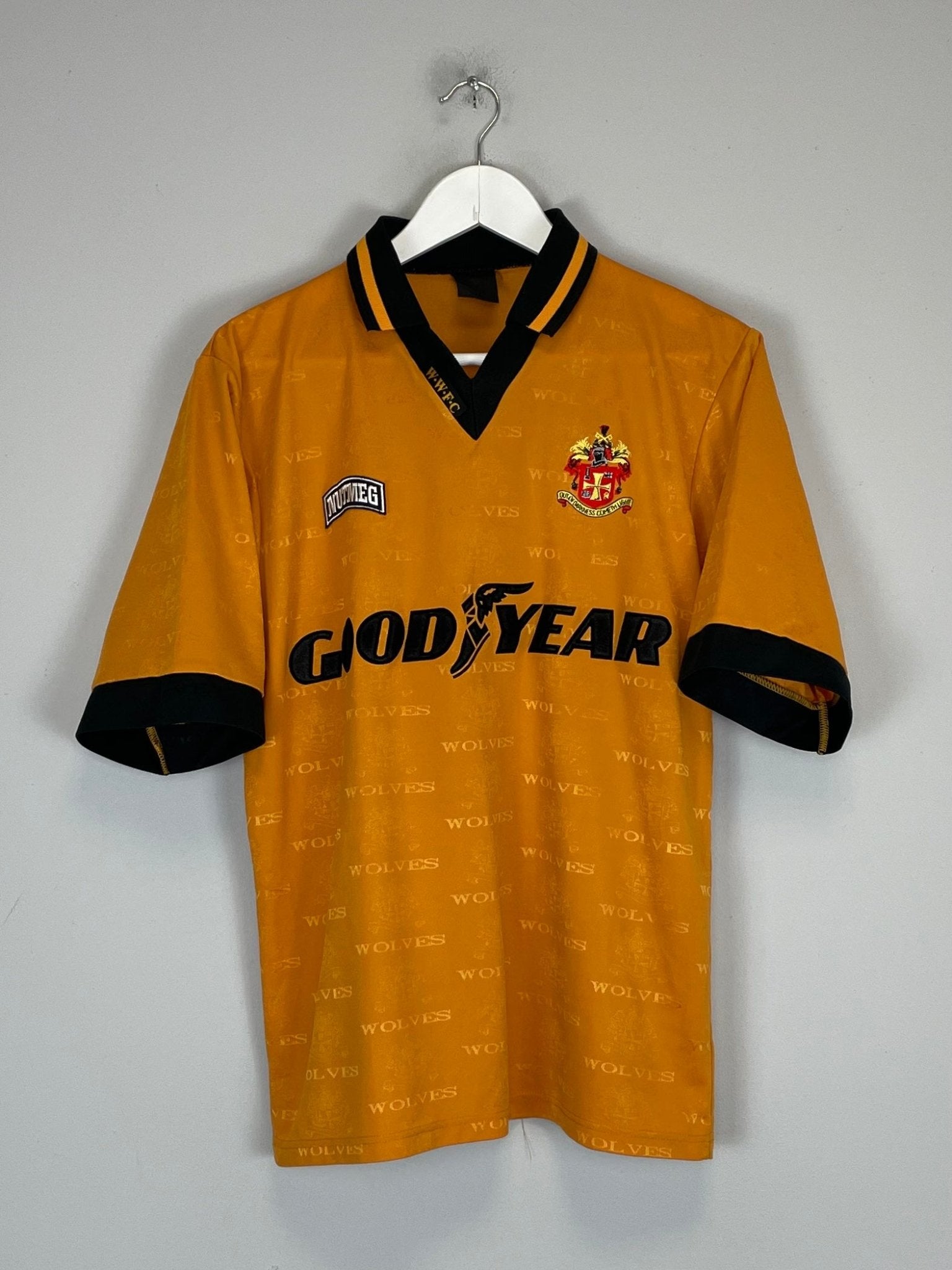 Shop 1995/96 WOLVES HOME SHIRT (M) NUTMEG, classic football shirts, vintage football shirts & retro soccer jerseys at Cult Kits