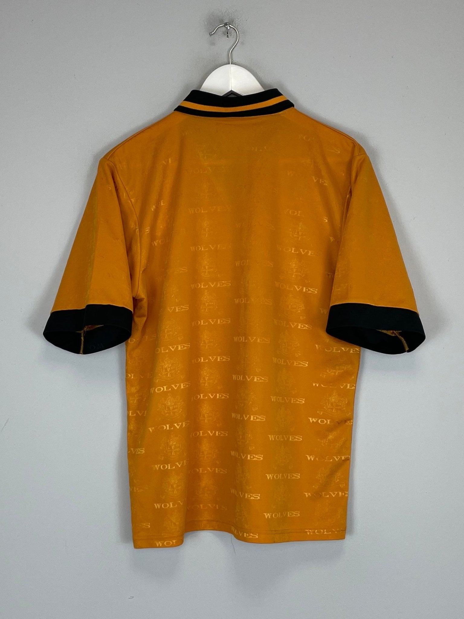 Shop 1995/96 WOLVES HOME SHIRT (M) NUTMEG, classic football shirts, vintage football shirts & retro soccer jerseys at Cult Kits