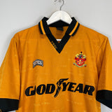 Shop 1995/96 WOLVES HOME SHIRT (M) NUTMEG, classic football shirts, vintage football shirts & retro soccer jerseys at Cult Kits