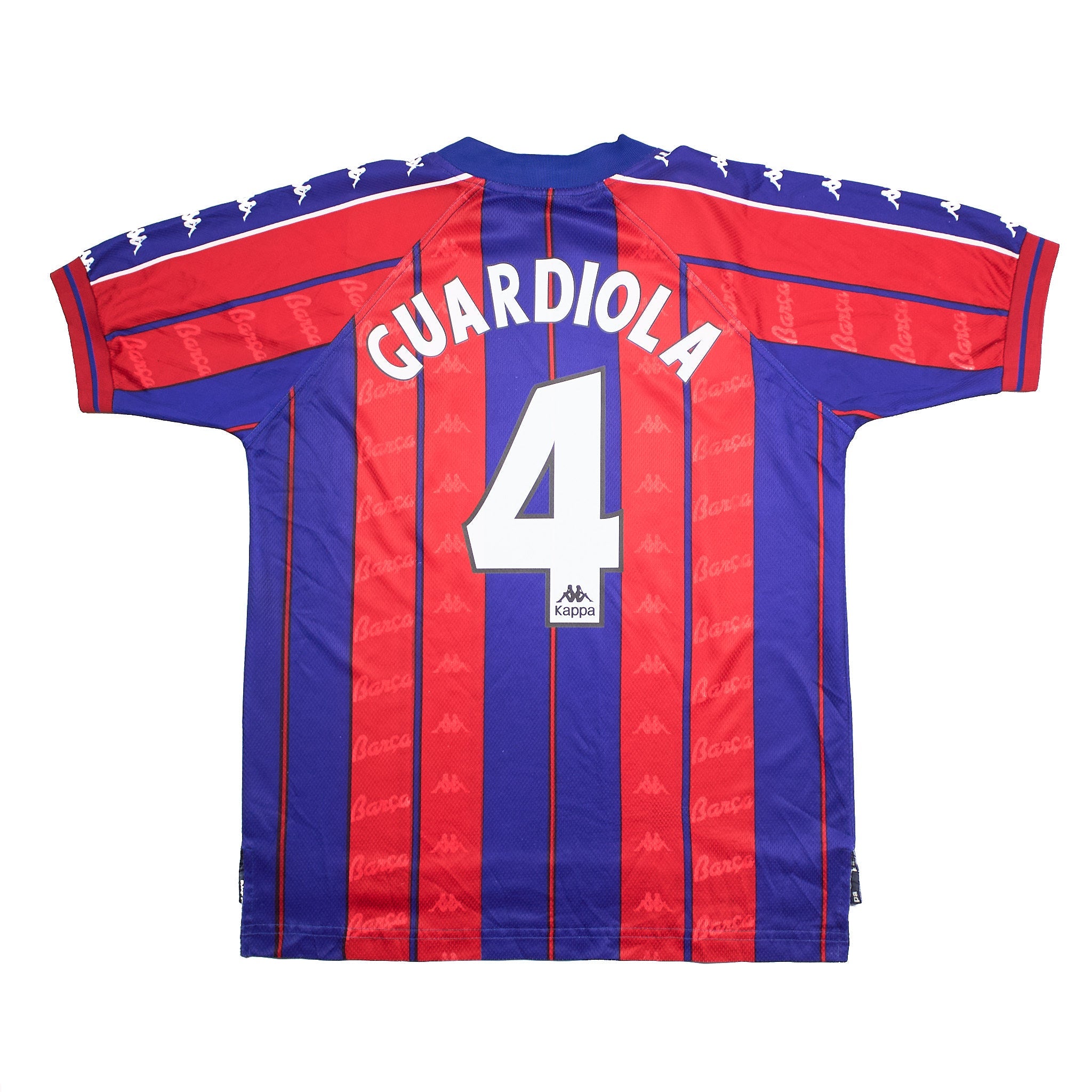 Buy 1995/97 Barcelona Guardiola 4 Home Shirt (XL) Kappa ~ Free worldwide shipping ~ Authentic Vintage Football Shirts from Cult Kits