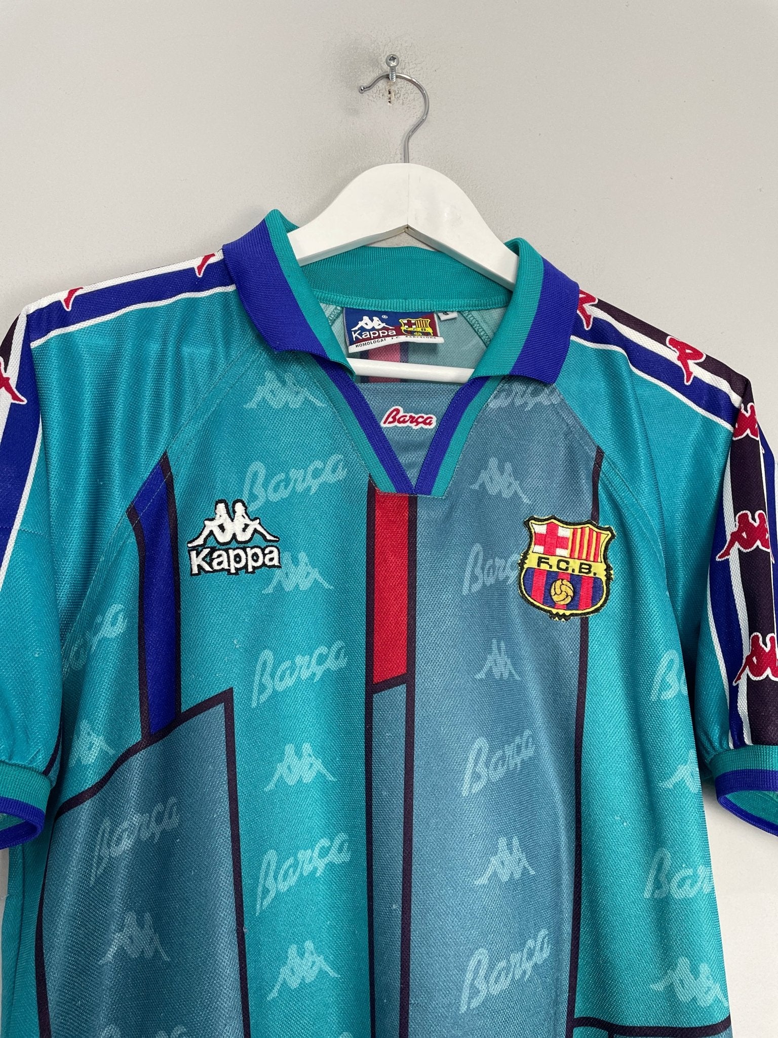 1995/97 BARCELONA RONALDO #9 AWAY SHIRT (S) KAPPA – Cult Kits