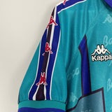 Shop 1995/97 BARCELONA RONALDO #9 AWAY SHIRT (S) KAPPA, classic football shirts, vintage football shirts & retro soccer jerseys at Cult Kits