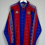 1995/97 BARCELONA RONALDO 9 L/S HOME SHIRT (XL) KAPPA - Cult Kits - XL - Buy Vintage Football Shirts, Authentic Retro Football Shirts For Sale, Classic Football Shirts & Soccer Jersey