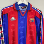1995/97 BARCELONA RONALDO 9 L/S HOME SHIRT (XL) KAPPA - Cult Kits - XL - Buy Vintage Football Shirts, Authentic Retro Football Shirts For Sale, Classic Football Shirts & Soccer Jersey