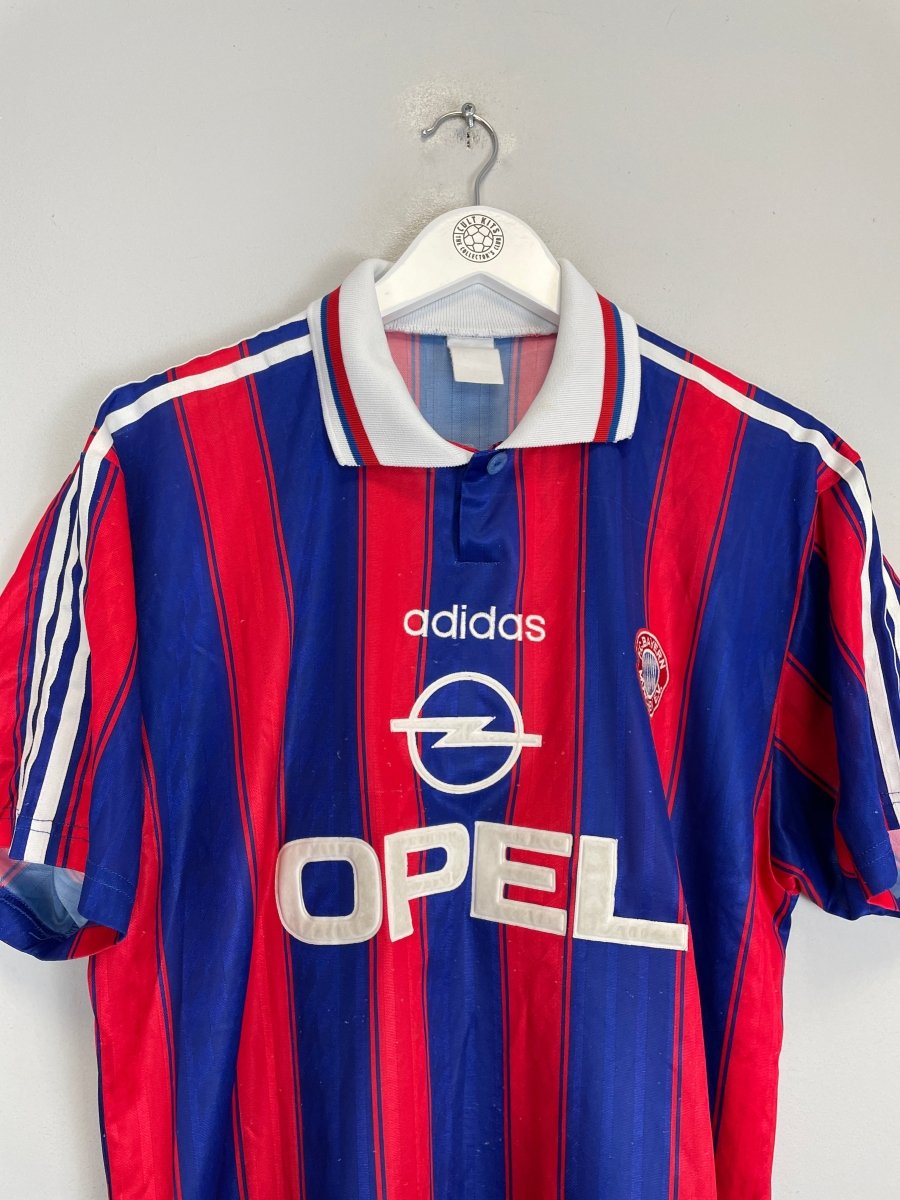 1995/97 BAYERN MUNICH HOME SHIRT (L) ADIDAS - Cult Kits - Large - Buy Vintage Football Shirts, Authentic Retro Football Shirts For Sale, Classic Football Shirts & Soccer Jersey