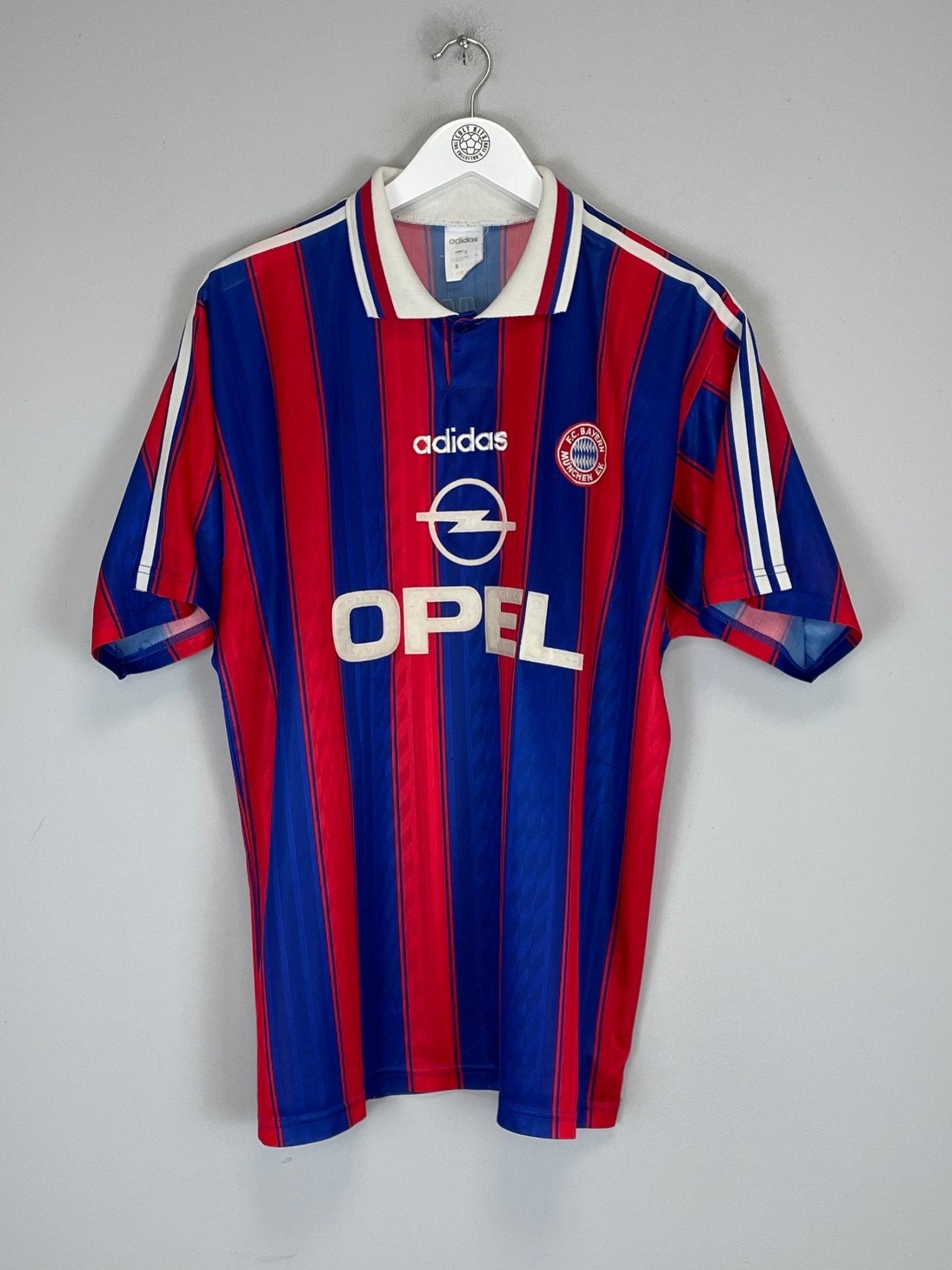 Shop 1995/97 BAYERN MUNICH HOME SHIRT (L) ADIDAS, classic football shirts, vintage football shirts & retro soccer jerseys at Cult Kits