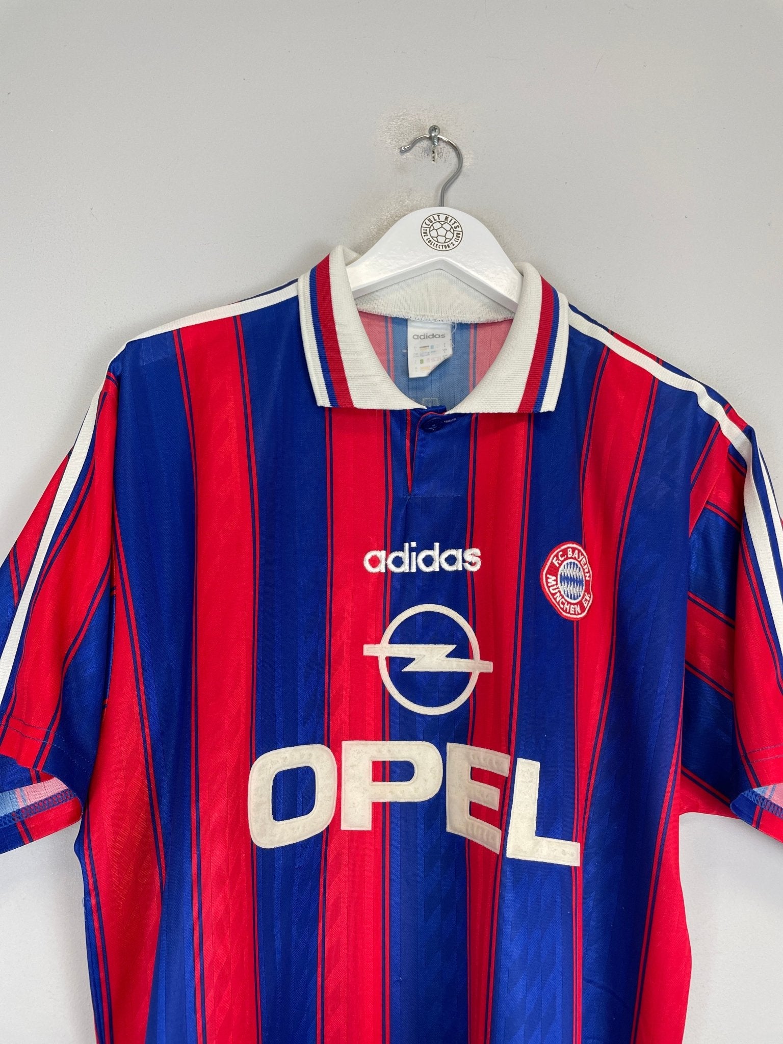 Shop 1995/97 BAYERN MUNICH HOME SHIRT (L) ADIDAS, classic football shirts, vintage football shirts & retro soccer jerseys at Cult Kits