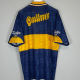 Shop 1995/97 BOCA JUNIORS HOME SHIRT (XL) OLAN, classic football shirts, vintage football shirts & retro soccer jerseys at Cult Kits
