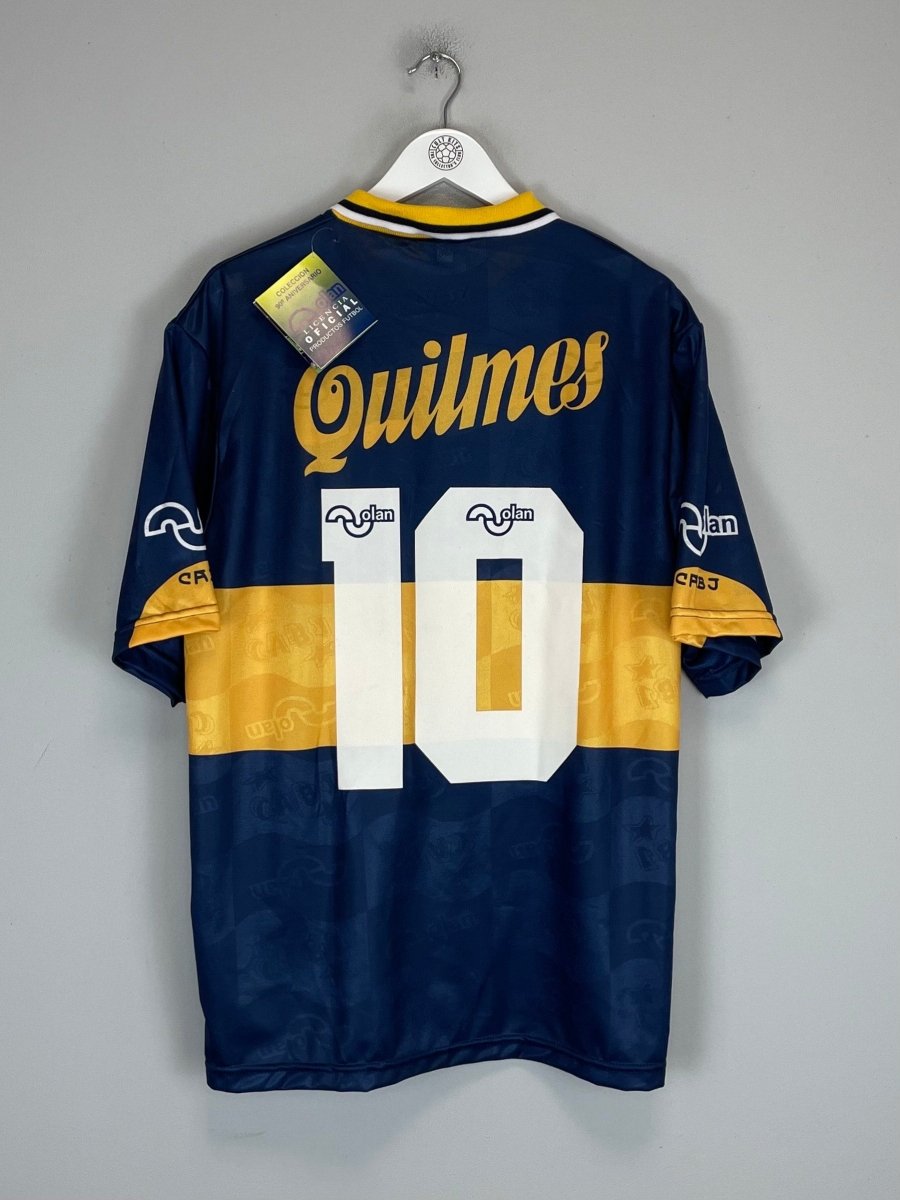 1995/97 Boca Juniors (Maradona) 10 *Reissue* BNWT Home (Multiple Sizes) Olan - Cult Kits - Medium - Buy Vintage Football Shirts, Authentic Retro Football Shirts For Sale, Classic Football Shirts & Soccer Jersey