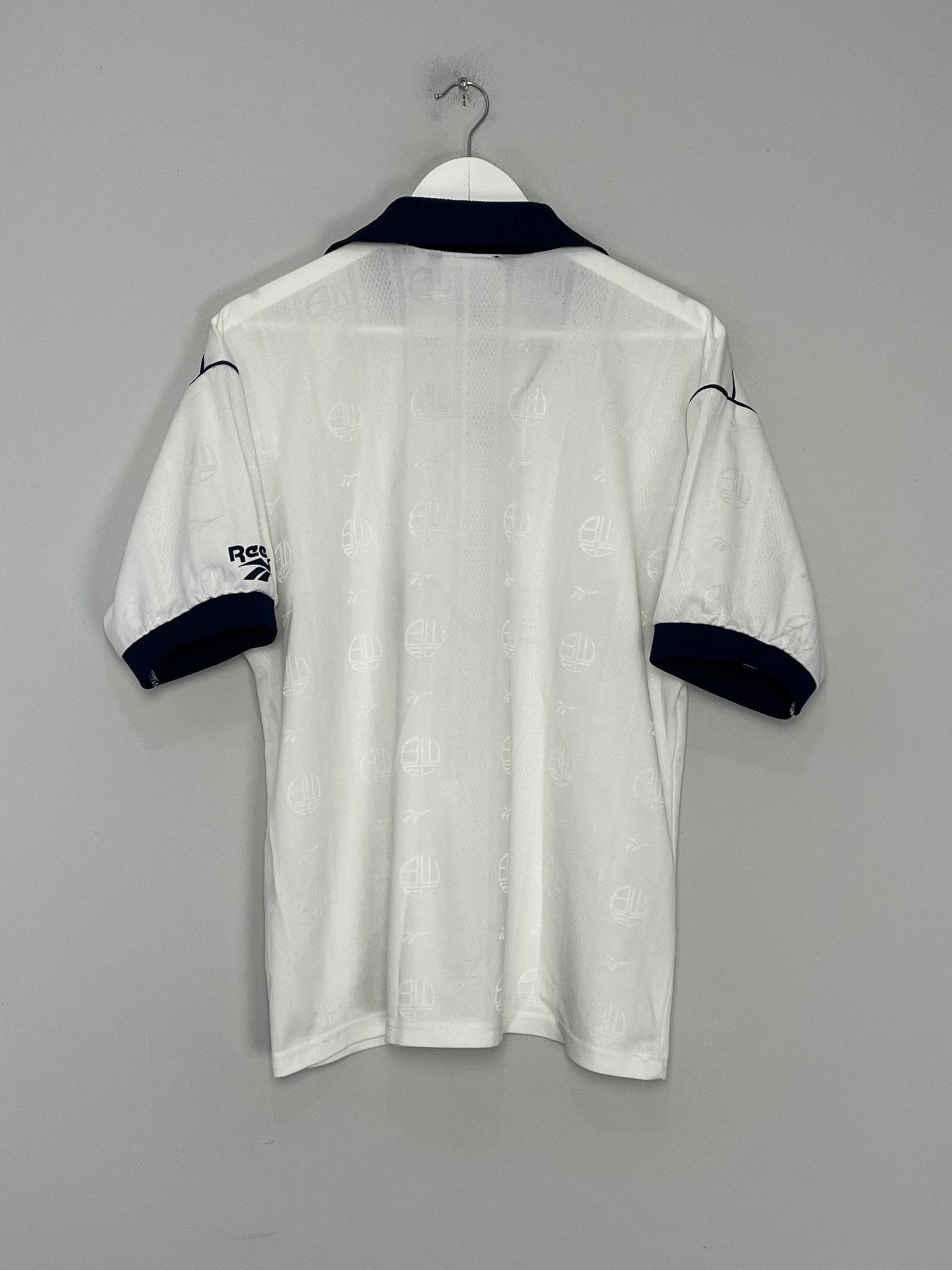 Shop 1995/97 BOLTON WANDERERS HOME SHIRT (M) REEBOK, classic football shirts, vintage football shirts & retro soccer jerseys at Cult Kits