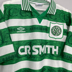 Shop 1995/97 CELTIC HOME SHIRT (XL) UMBRO, classic football shirts, vintage football shirts & retro soccer jerseys at Cult Kits