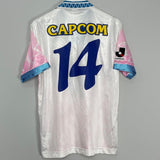 Shop 1995/97 CEREZO OSAKA #14 AWAY SHIRT (L) MIZUNO, classic football shirts, vintage football shirts & retro soccer jerseys at Cult Kits