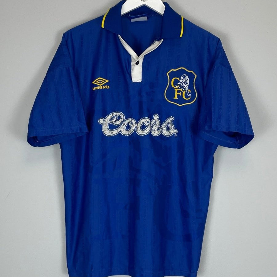 1995/97 CHELSEA HOME SHIRT (L) UMBRO - Cult Kits - Large - Buy Vintage Football Shirts, Authentic Retro Football Shirts For Sale, Classic Football Shirts & Soccer Jersey