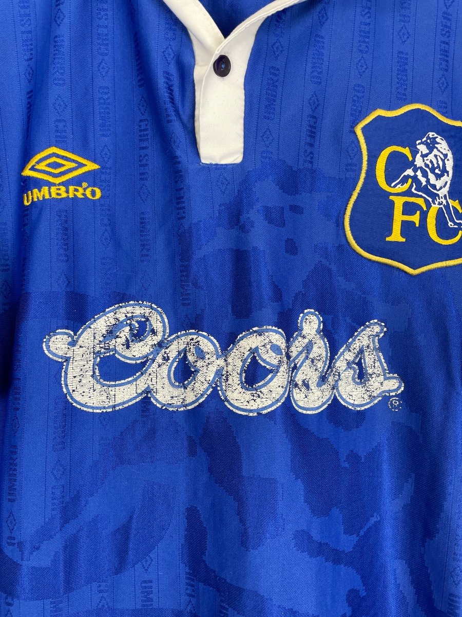 1995/97 CHELSEA HOME SHIRT (L) UMBRO - Cult Kits - Large - Buy Vintage Football Shirts, Authentic Retro Football Shirts For Sale, Classic Football Shirts & Soccer Jersey