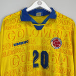1995/97 COLOMBIA 20 L/S *PLAYER ISSUE* HOME SHIRT (L) UMBRO - Cult Kits - Large - Buy Vintage Football Shirts, Authentic Retro Football Shirts For Sale, Classic Football Shirts & Soccer Jersey