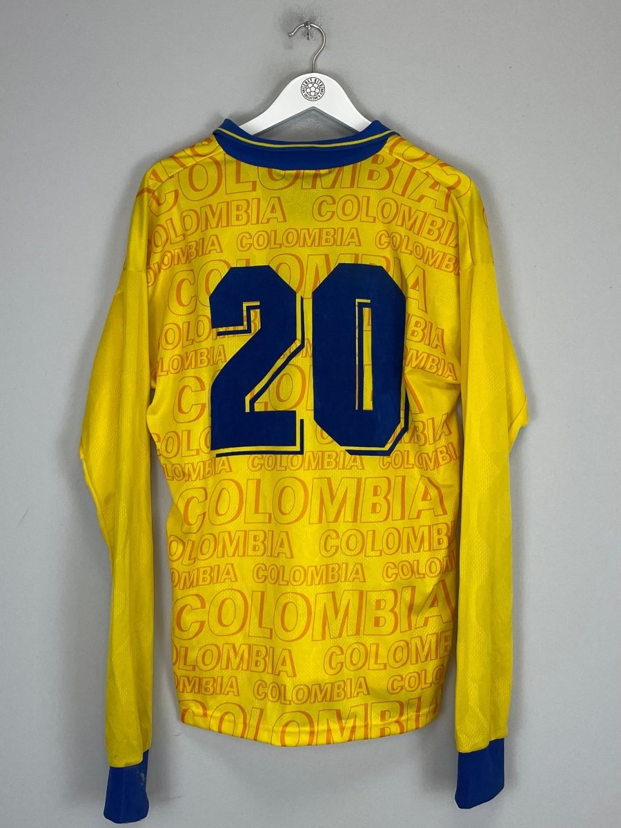 1995/97 COLOMBIA 20 L/S *PLAYER ISSUE* HOME SHIRT (L) UMBRO - Cult Kits - Large - Buy Vintage Football Shirts, Authentic Retro Football Shirts For Sale, Classic Football Shirts & Soccer Jersey
