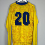 1995/97 COLOMBIA 20 L/S *PLAYER ISSUE* HOME SHIRT (L) UMBRO - Cult Kits - Large - Buy Vintage Football Shirts, Authentic Retro Football Shirts For Sale, Classic Football Shirts & Soccer Jersey