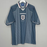 Shop 1995/97 ENGLAND AWAY SHIRT (XXL) UMBRO, classic football shirts, vintage football shirts & retro soccer jerseys at Cult Kits