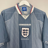 Shop 1995/97 ENGLAND AWAY SHIRT (XXL) UMBRO, classic football shirts, vintage football shirts & retro soccer jerseys at Cult Kits