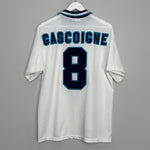 Shop 1995/97 ENGLAND GASCOIGNE #8 HOME SHIRT (L) UMBRO, classic football shirts, vintage football shirts & retro soccer jerseys at Cult Kits