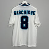 Shop 1995/97 ENGLAND GASCOIGNE #8 HOME SHIRT (L) UMBRO, classic football shirts, vintage football shirts & retro soccer jerseys at Cult Kits