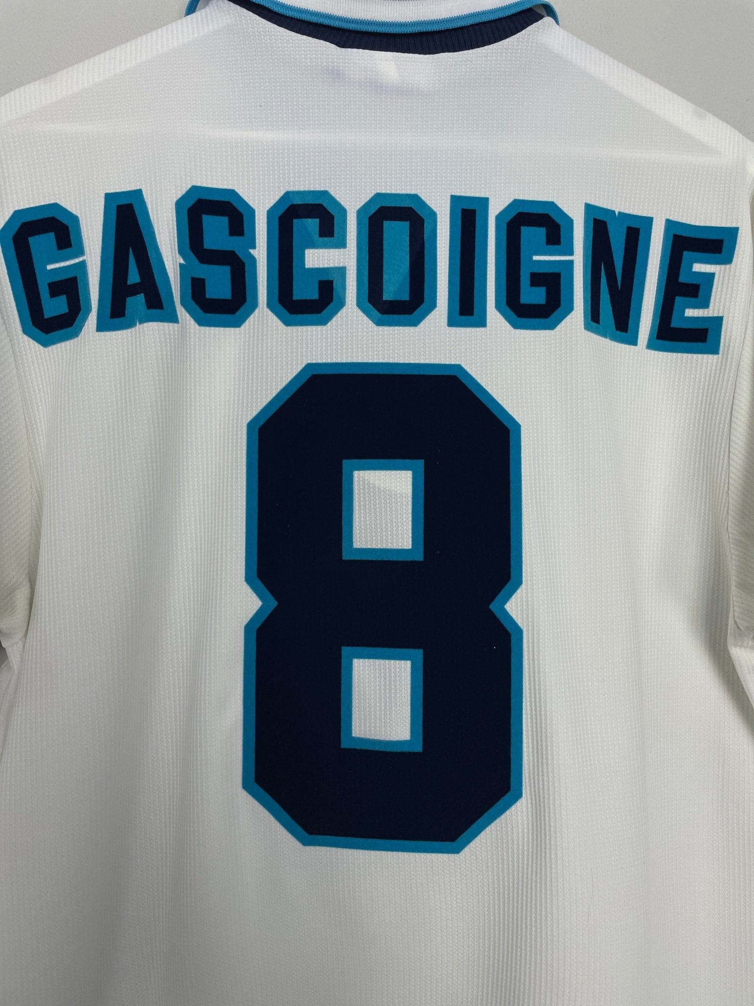 Shop 1995/97 ENGLAND GASCOIGNE #8 HOME SHIRT (L) UMBRO, classic football shirts, vintage football shirts & retro soccer jerseys at Cult Kits
