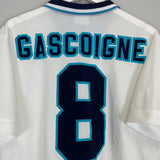 1995/97 ENGLAND GASCOIGNE 8 HOME SHIRT (L) UMBRO - Cult Kits - Large - Buy Vintage Football Shirts, Authentic Retro Football Shirts For Sale, Classic Football Shirts & Soccer Jersey