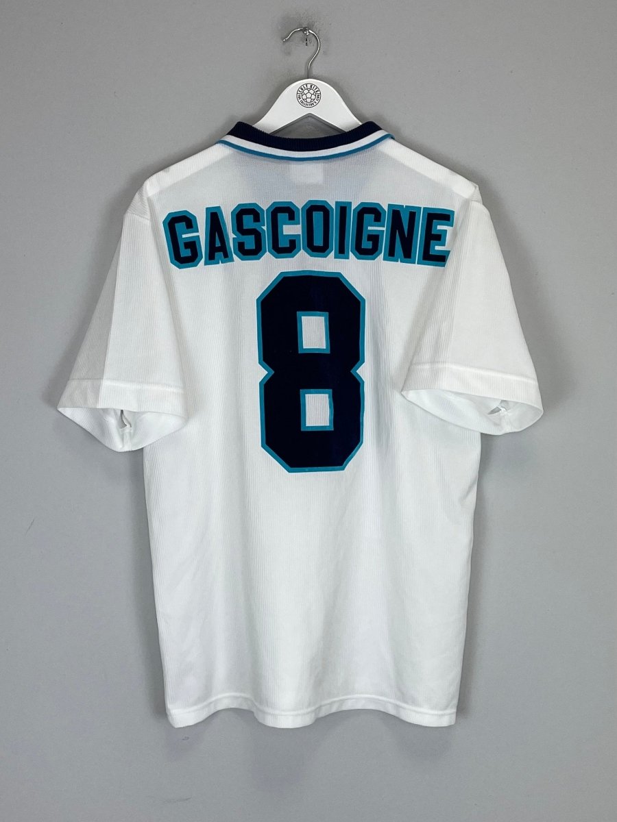 1995/97 ENGLAND GASCOIGNE 8 HOME SHIRT (L) UMBRO - Cult Kits - Large - Buy Vintage Football Shirts, Authentic Retro Football Shirts For Sale, Classic Football Shirts & Soccer Jersey