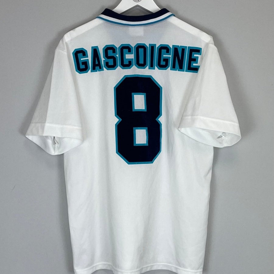 1995/97 ENGLAND GASCOIGNE 8 HOME SHIRT (L) UMBRO - Cult Kits - Large - Buy Vintage Football Shirts, Authentic Retro Football Shirts For Sale, Classic Football Shirts & Soccer Jersey