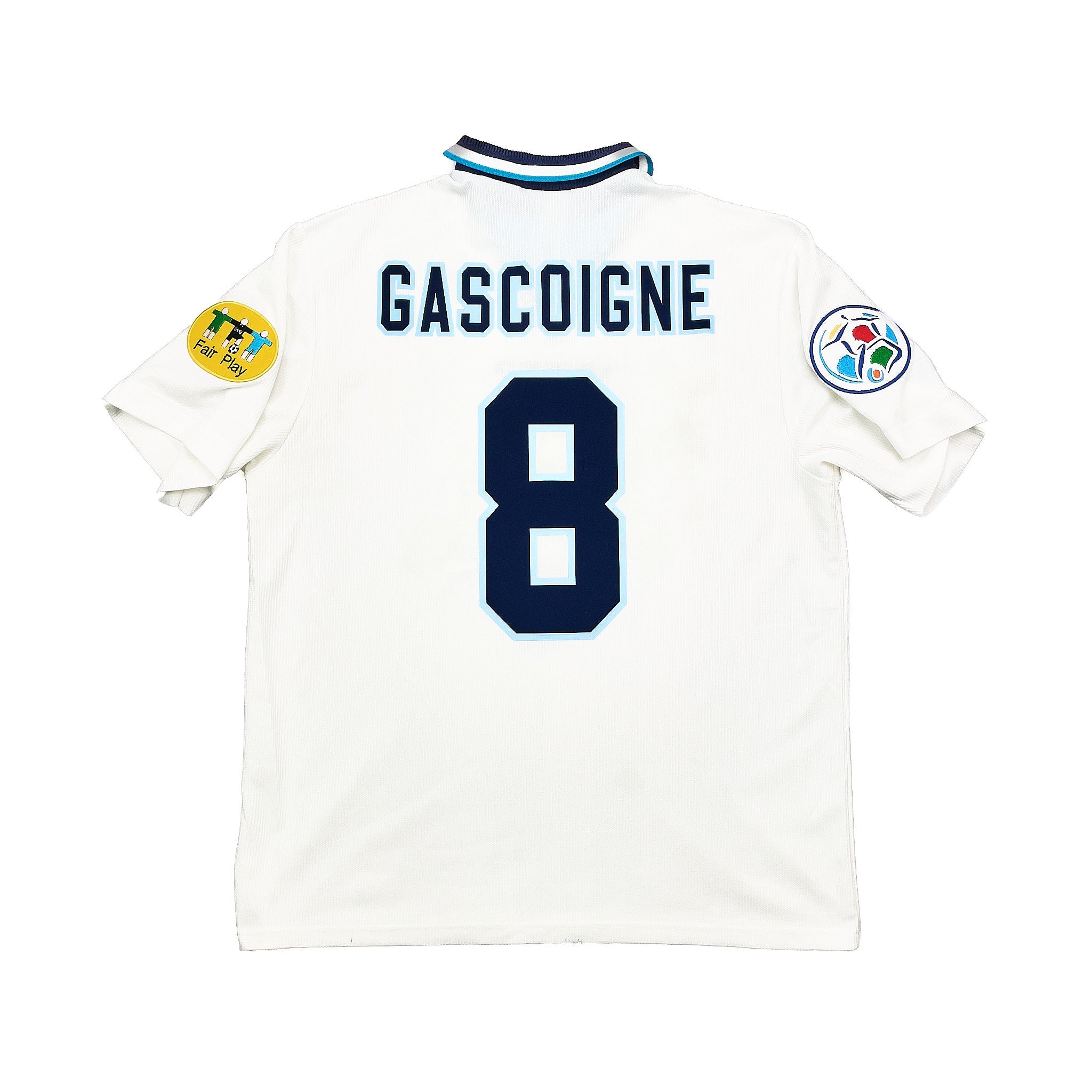 Buy 1995/97 ENGLAND GASCOIGNE 8 HOME SHIRT (XL) UMBRO ~ Free worldwide shipping available ~ Authentic Vintage Football Shirts from Cult Kits