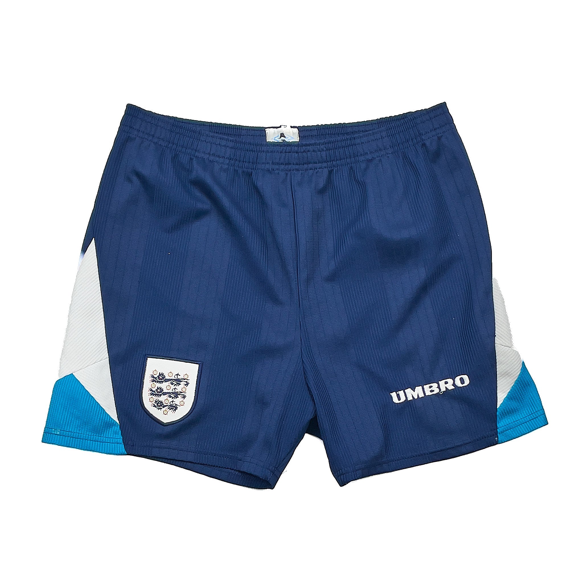 Buy 1995/97 England Home Shorts (S) Umbro ~ Free worldwide shipping available ~ Authentic Vintage Football Shirts from Cult Kits