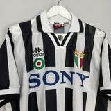 Shop 1995/97 JUVENTUS HOME SHIRT (L) KAPPA, classic football shirts, vintage football shirts & retro soccer jerseys at Cult Kits