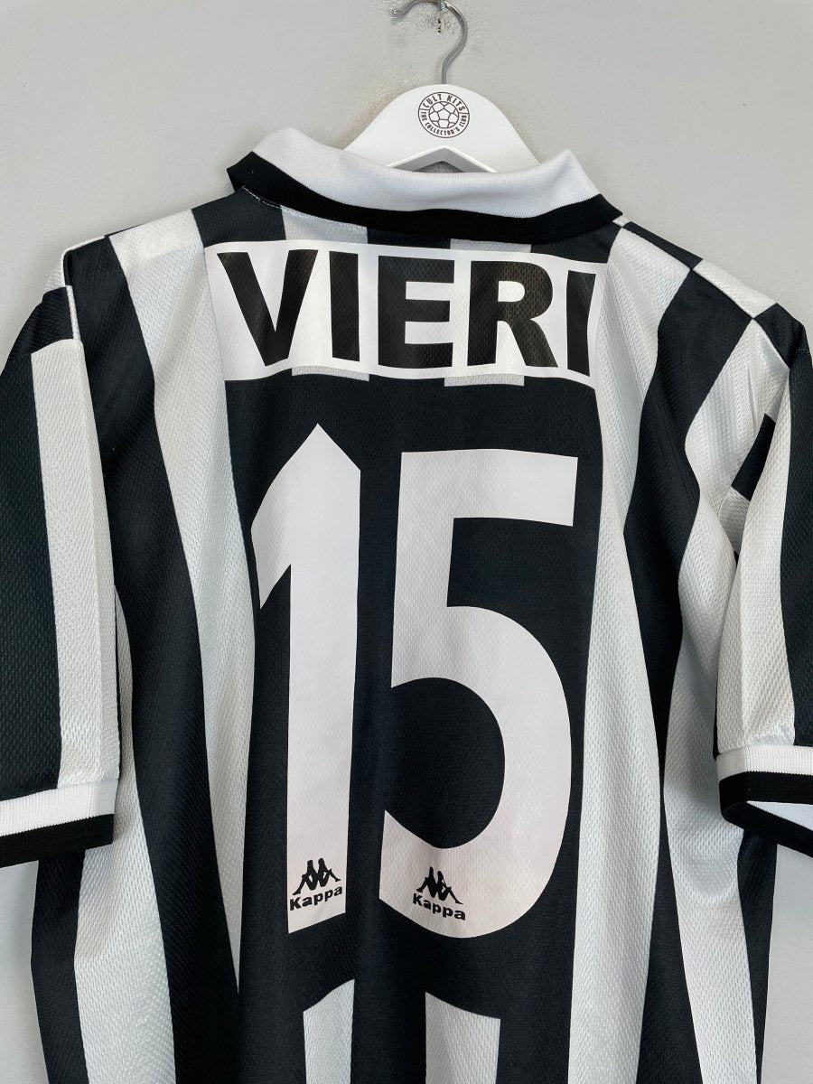 1995/97 JUVENTUS VIERI 15 HOME SHIRT (L) KAPPA - Cult Kits - Large - Buy Vintage Football Shirts, Authentic Retro Football Shirts For Sale, Classic Football Shirts & Soccer Jersey