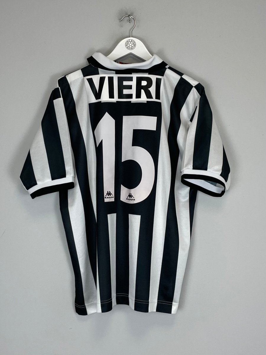 1995/97 JUVENTUS VIERI 15 HOME SHIRT (L) KAPPA - Cult Kits - Large - Buy Vintage Football Shirts, Authentic Retro Football Shirts For Sale, Classic Football Shirts & Soccer Jersey