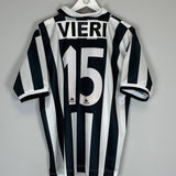 1995/97 JUVENTUS VIERI 15 HOME SHIRT (L) KAPPA - Cult Kits - Large - Buy Vintage Football Shirts, Authentic Retro Football Shirts For Sale, Classic Football Shirts & Soccer Jersey