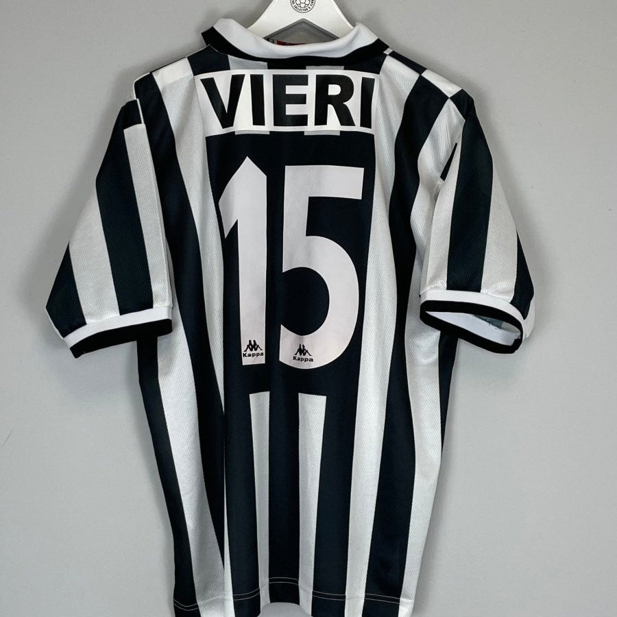 1995/97 JUVENTUS VIERI 15 HOME SHIRT (L) KAPPA - Cult Kits - Large - Buy Vintage Football Shirts, Authentic Retro Football Shirts For Sale, Classic Football Shirts & Soccer Jersey