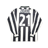 Buy 1995/97 Juventus Zidane 21 L/S Home Shirt (M) Kappa ~ Free worldwide shipping ~ Authentic Vintage Football Shirts from Cult Kits