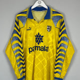 1995/97 PARMA L/S HOME SHIRT (M) PUMA - Cult Kits - Medium - Buy Vintage Football Shirts, Authentic Retro Football Shirts For Sale, Classic Football Shirts & Soccer Jersey