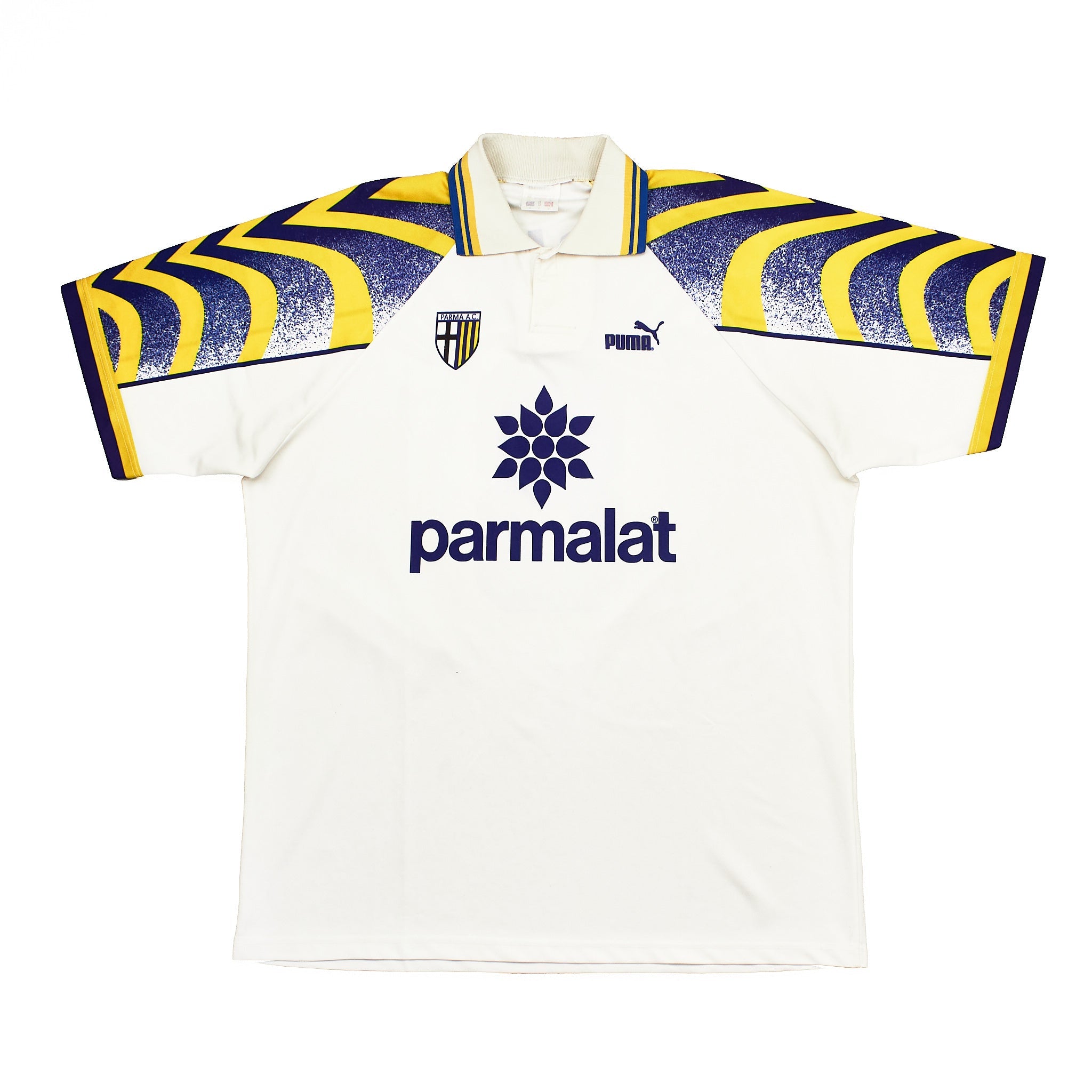 Buy 1995/97 Parma Stoichkov 8 Home Shirt (XL) Puma ~ Free worldwide shipping ~ Authentic Vintage Football Shirts from Cult Kits