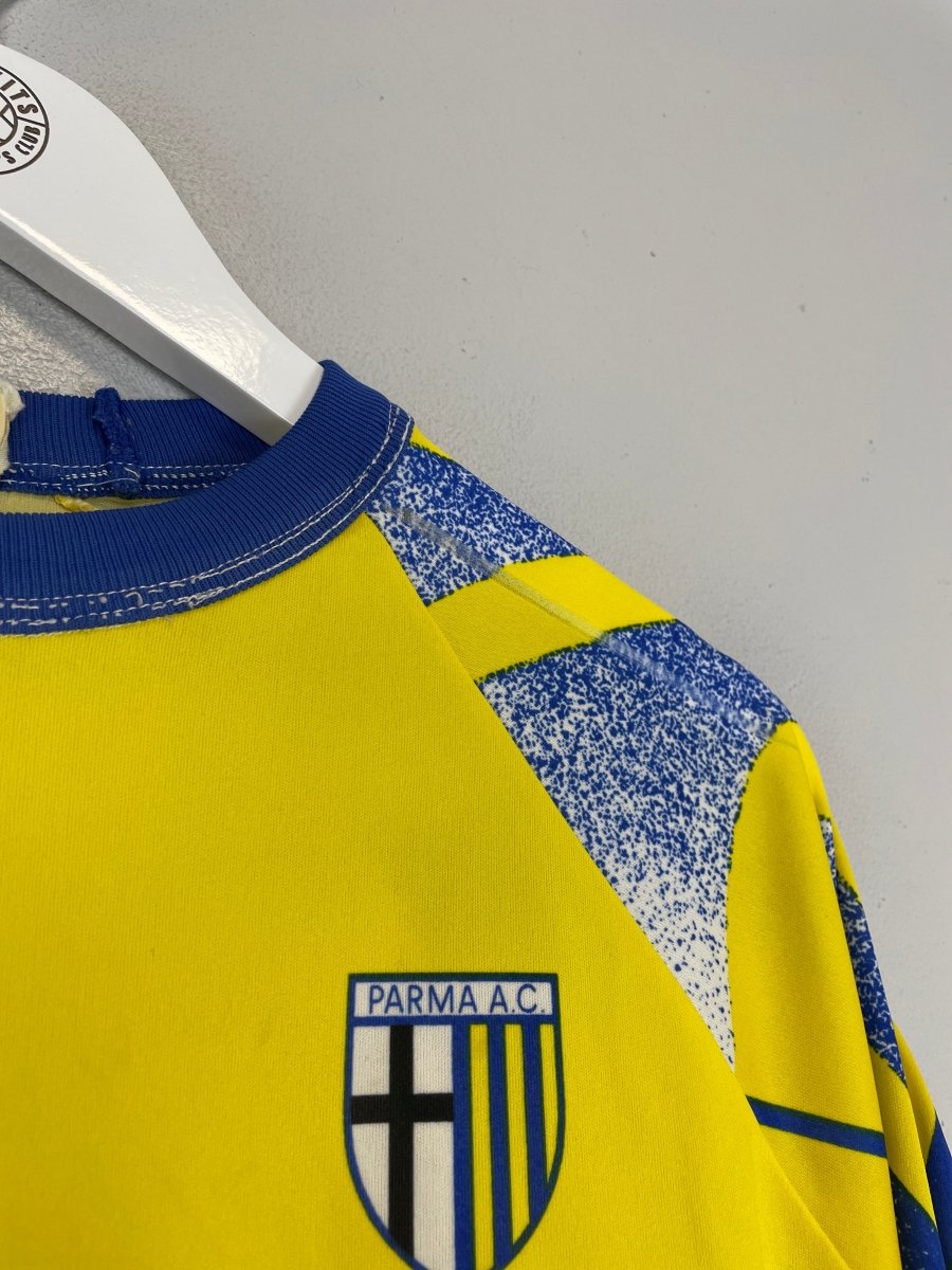 1995/97 PARMA TRAINING SHIRT "SCUOLA CALCIO" (M) PUMA - Cult Kits - Small - Buy Vintage Football Shirts, Authentic Retro Football Shirts For Sale, Classic Football Shirts & Soccer Jersey