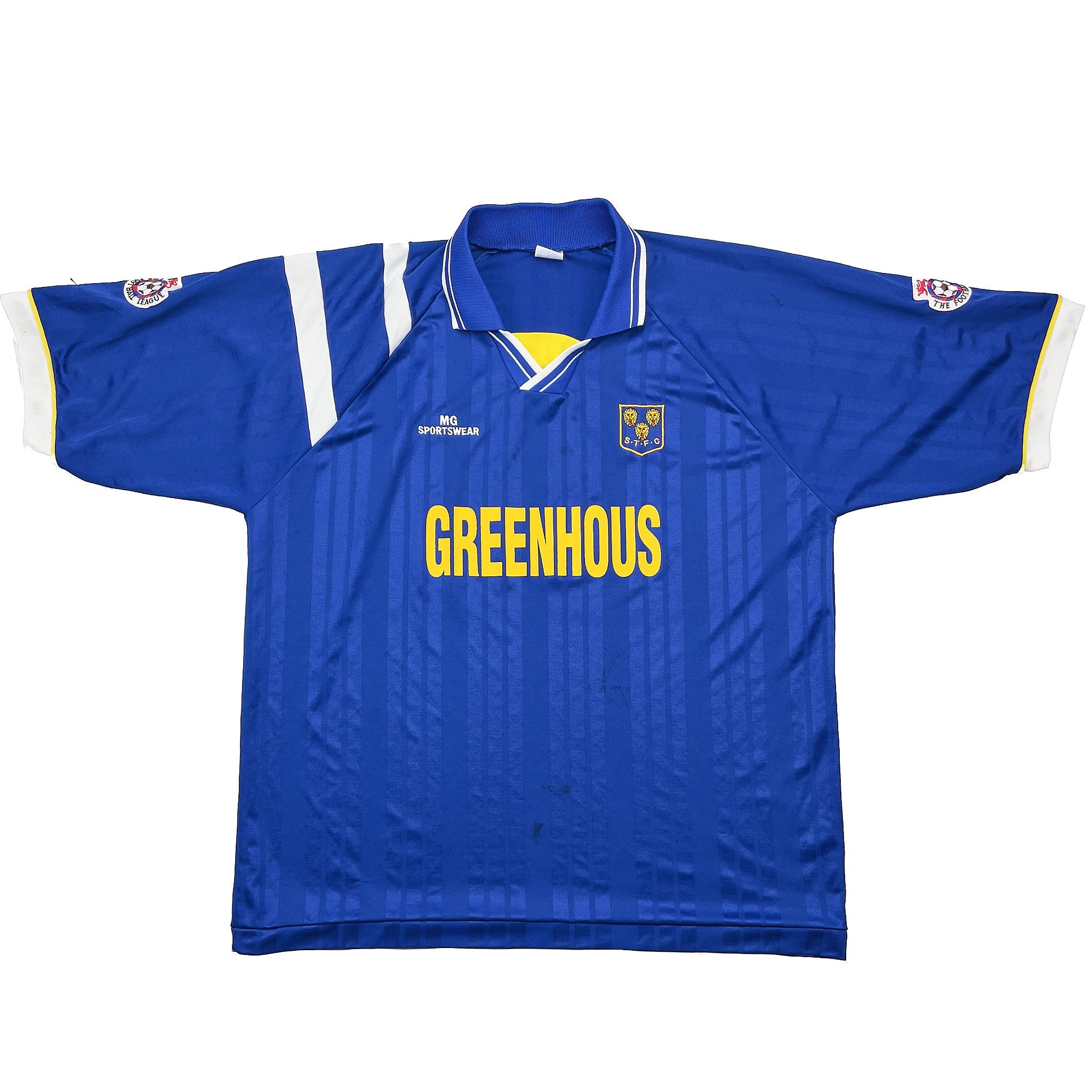 Buy 1995/97 Shrewsbury 6 *Match Issue* Home Shirt (XL) MG Sportswear ~ Free worldwide shipping available ~ Authentic Vintage Football Shirts from Cult Kits