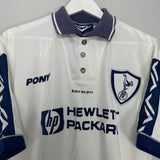 Shop 1995/97 TOTTENHAM HOME SHIRT (L) PONY, classic football shirts, vintage football shirts & retro soccer jerseys at Cult Kits