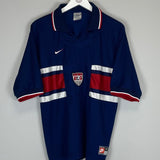 1995/97 USA AWAY SHIRT (M) NIKE - Cult Kits - Medium - Buy Vintage Football Shirts, Authentic Retro Football Shirts For Sale, Classic Football Shirts & Soccer Jersey