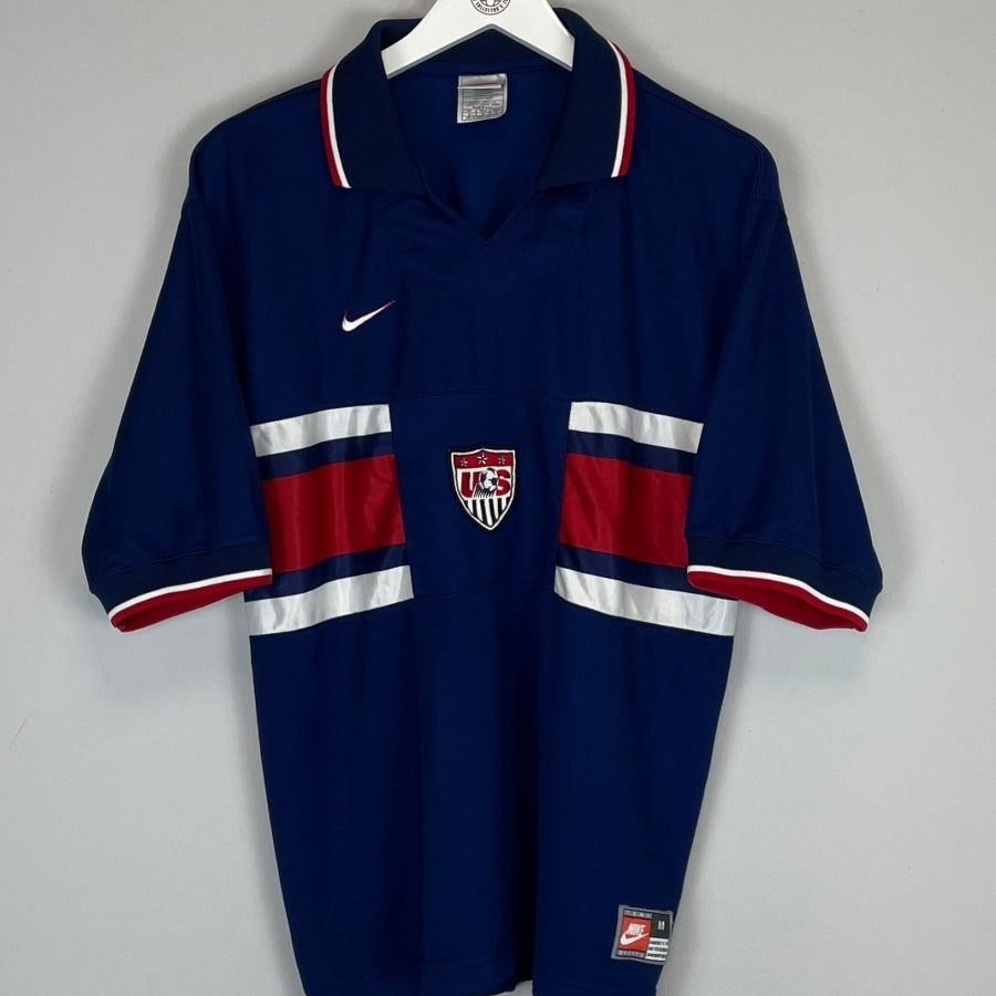 1995/97 USA AWAY SHIRT (M) NIKE - Cult Kits - Medium - Buy Vintage Football Shirts, Authentic Retro Football Shirts For Sale, Classic Football Shirts & Soccer Jersey