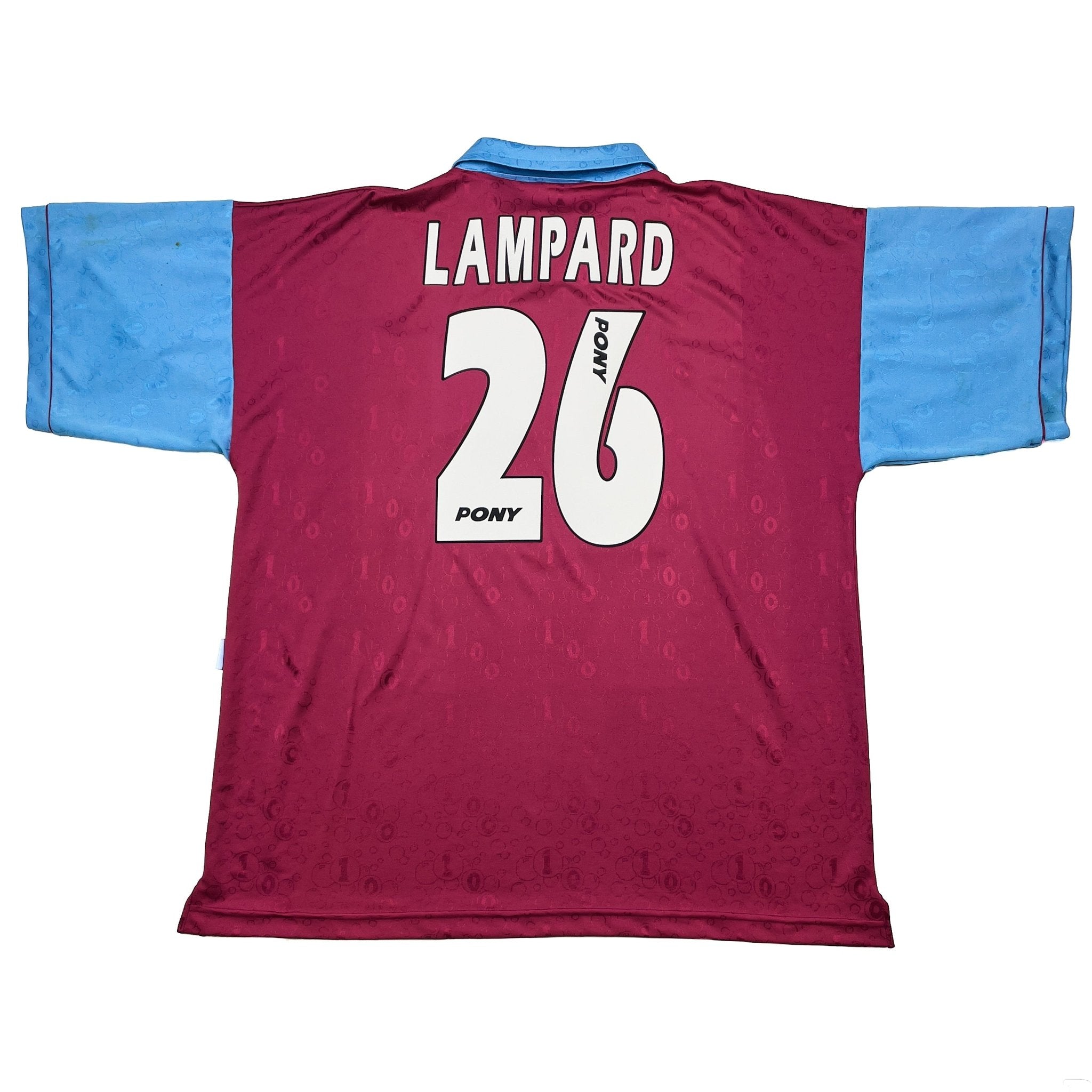 Buy 1995/97 West Ham Lampard 26 Home Shirt (XL) Pony ~ Free worldwide shipping available ~ Authentic Vintage Football Shirts from Cult Kits
