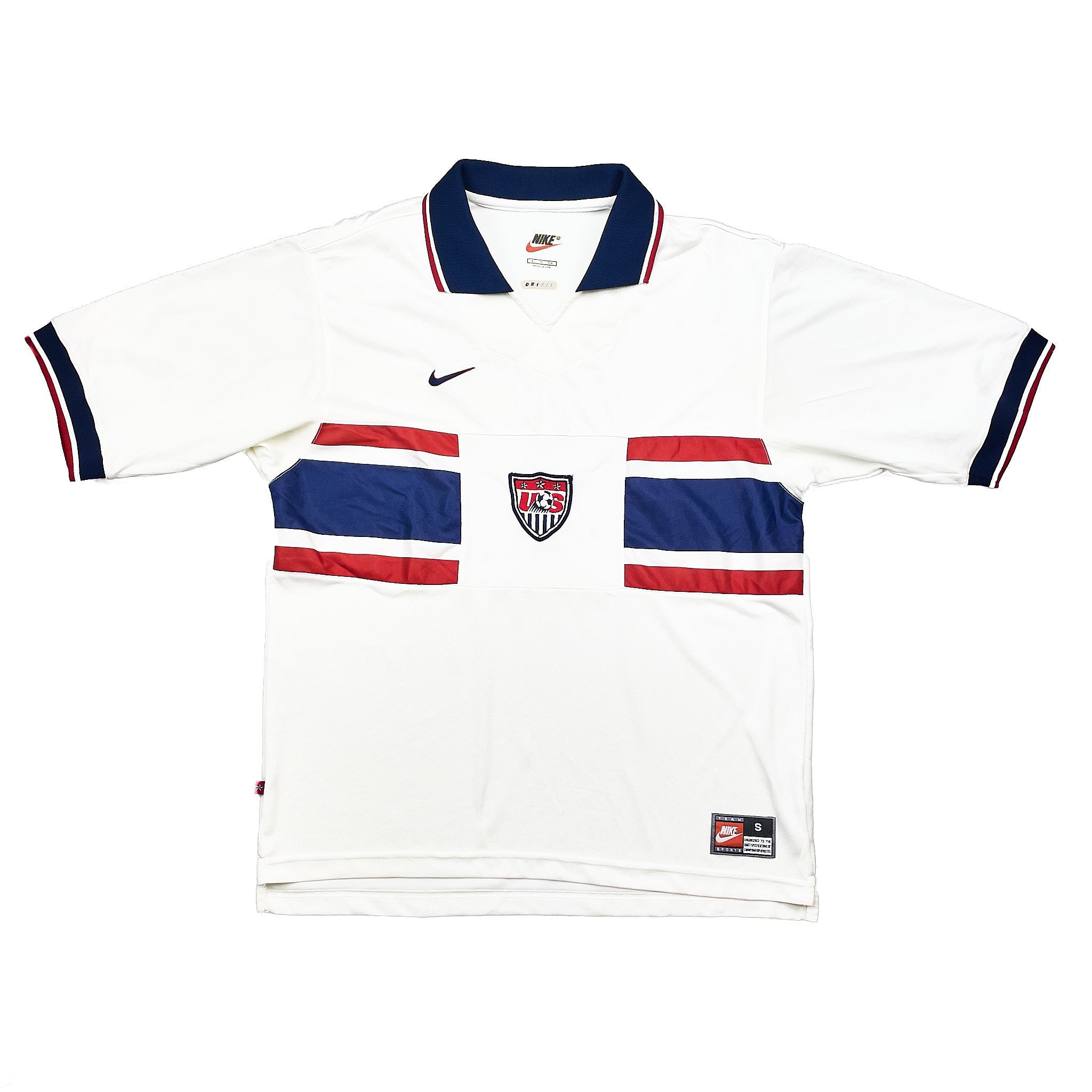 Buy 1995/98 USA Home Shirt (S) Nike ~ Free worldwide shipping ~ Authentic Vintage Football Shirts from Cult Kits