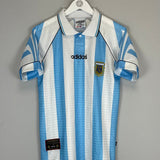 Shop 1996 ARGENTINA HOME SHIRT (S) ADIDAS, classic football shirts, vintage football shirts & retro soccer jerseys at Cult Kits