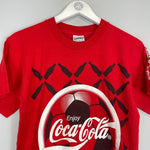 1996 COCA COLA EUROS T - SHIRT (S) OM - Cult Kits - Small - Buy Vintage Football Shirts, Authentic Retro Football Shirts For Sale, Classic Football Shirts & Soccer Jersey